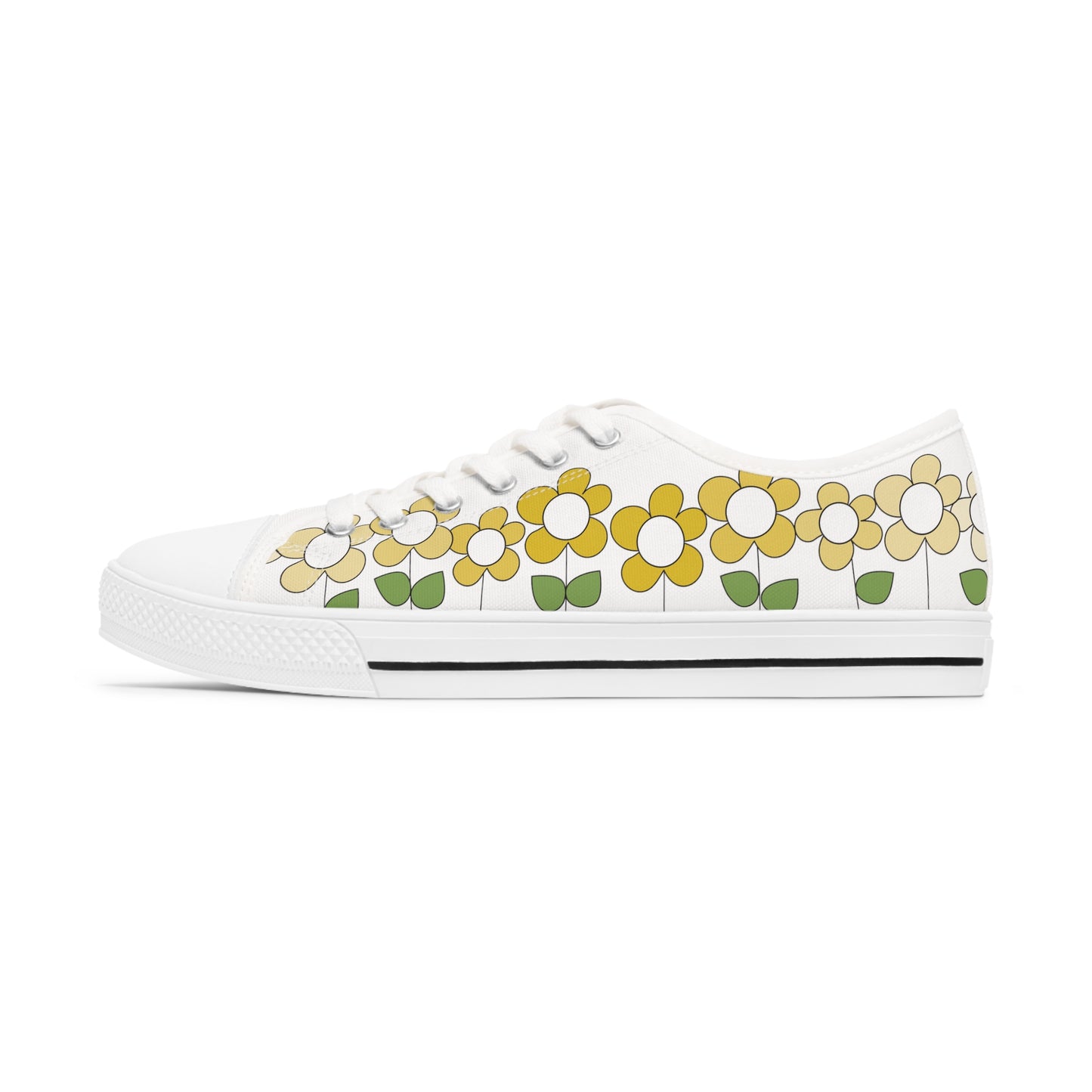 Yellow Daisy Low Top Sneakers