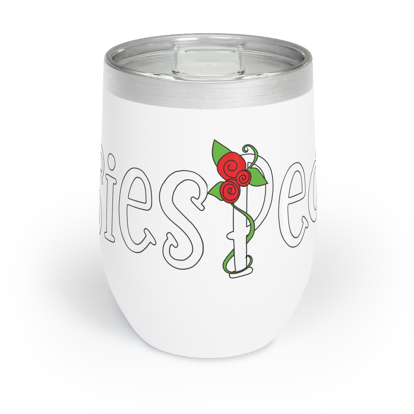 Peace & Posies Wine Tumbler