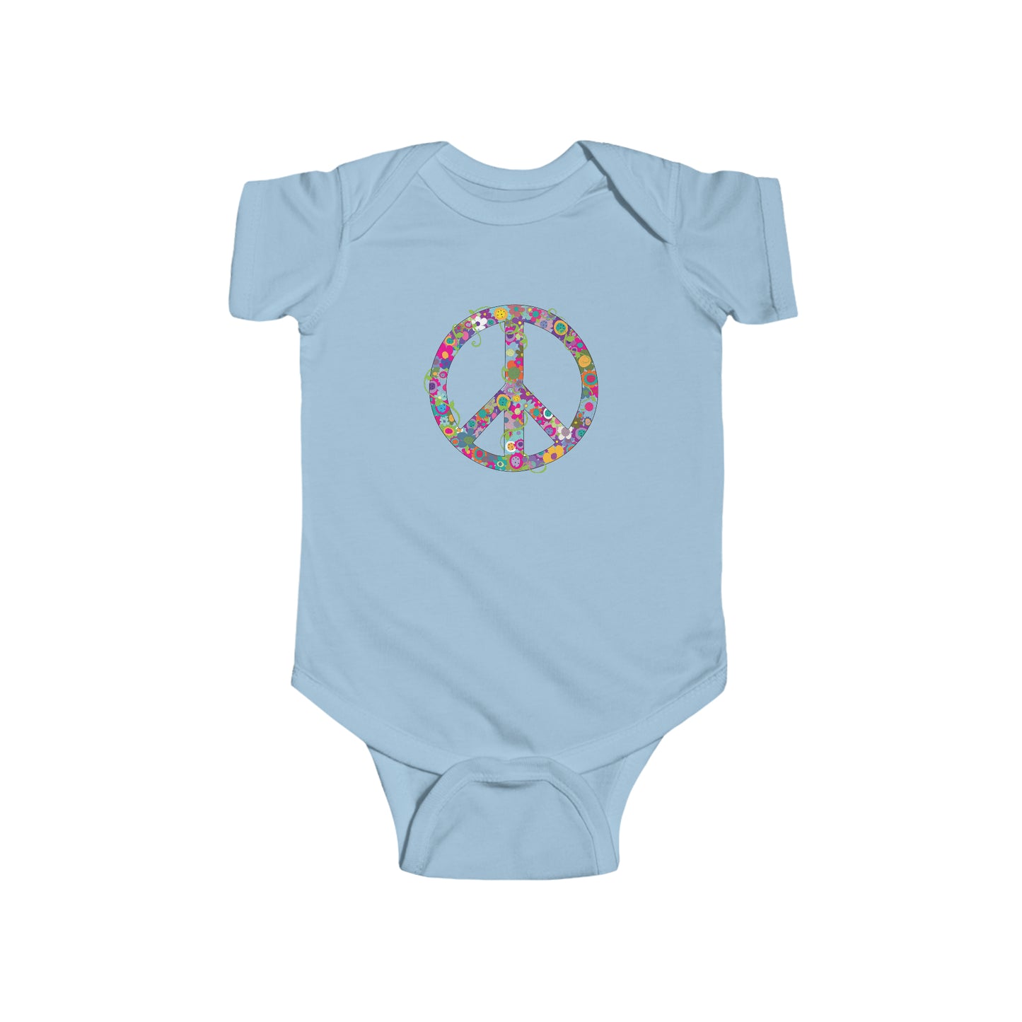 Peaceful Posies Infant Fine Jersey Bodysuit