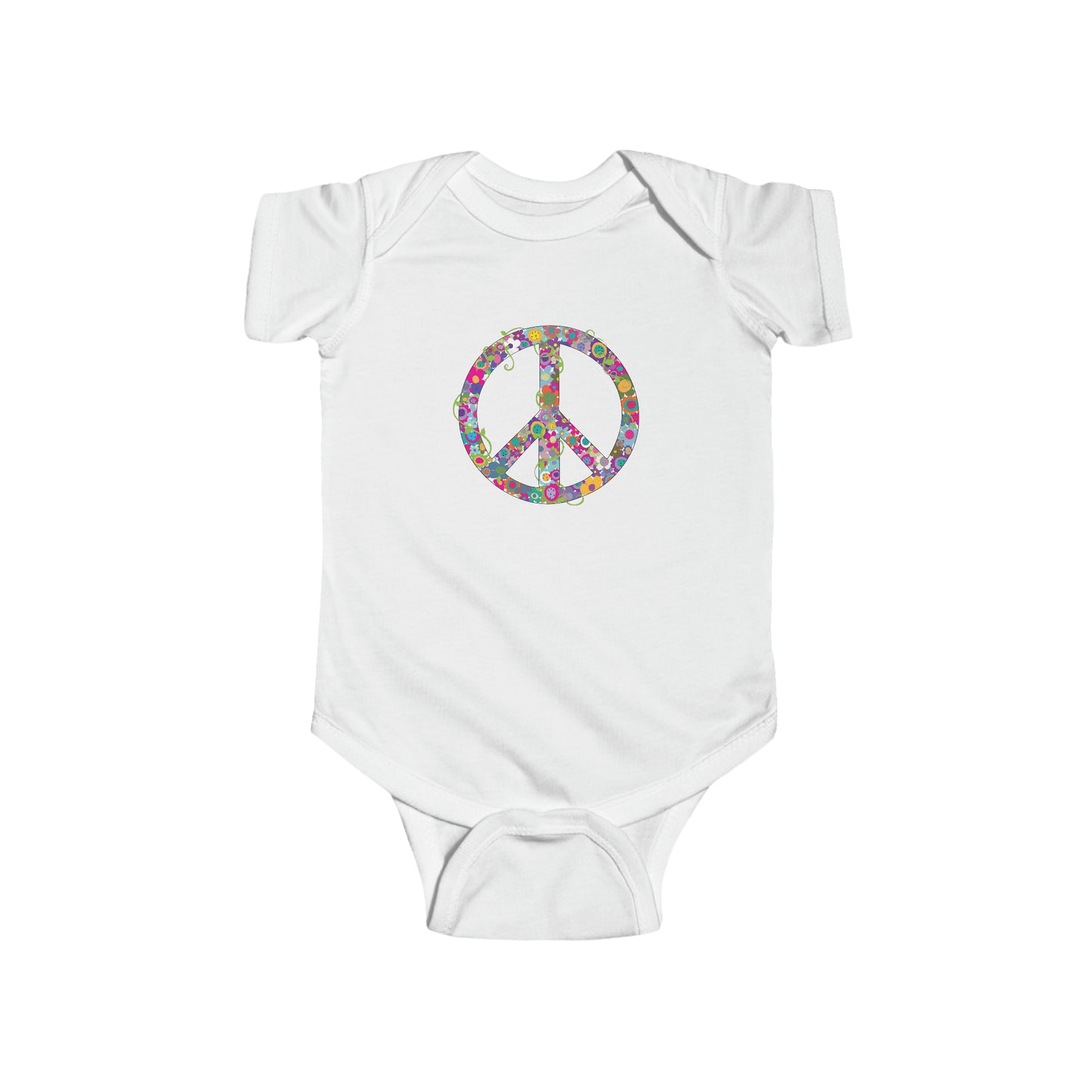 Peaceful Posies Infant Fine Jersey Bodysuit
