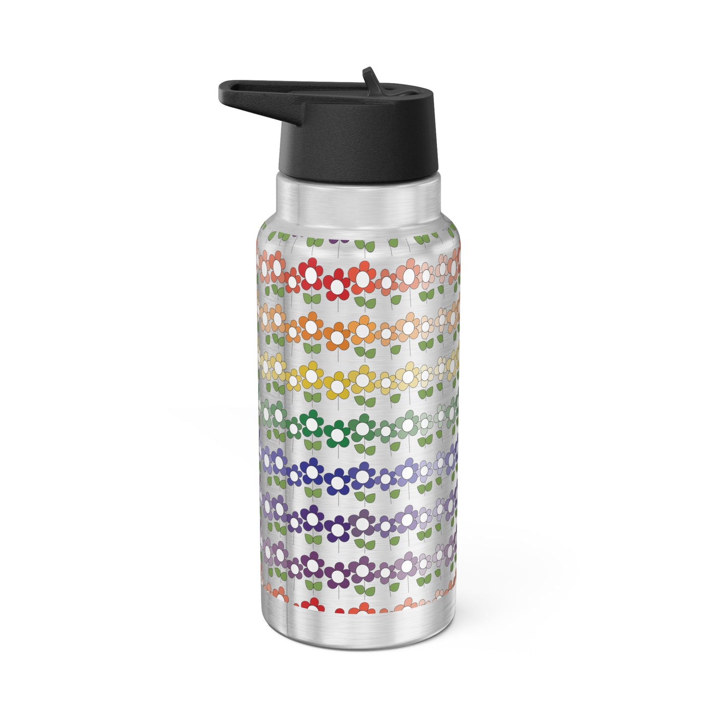 Rainbow of Posies Gator Tumbler, 32oz