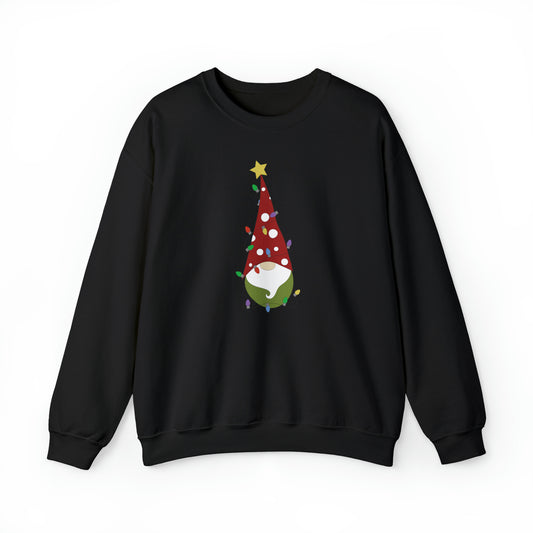 Gnome in Christmas Lights Sweatshirt