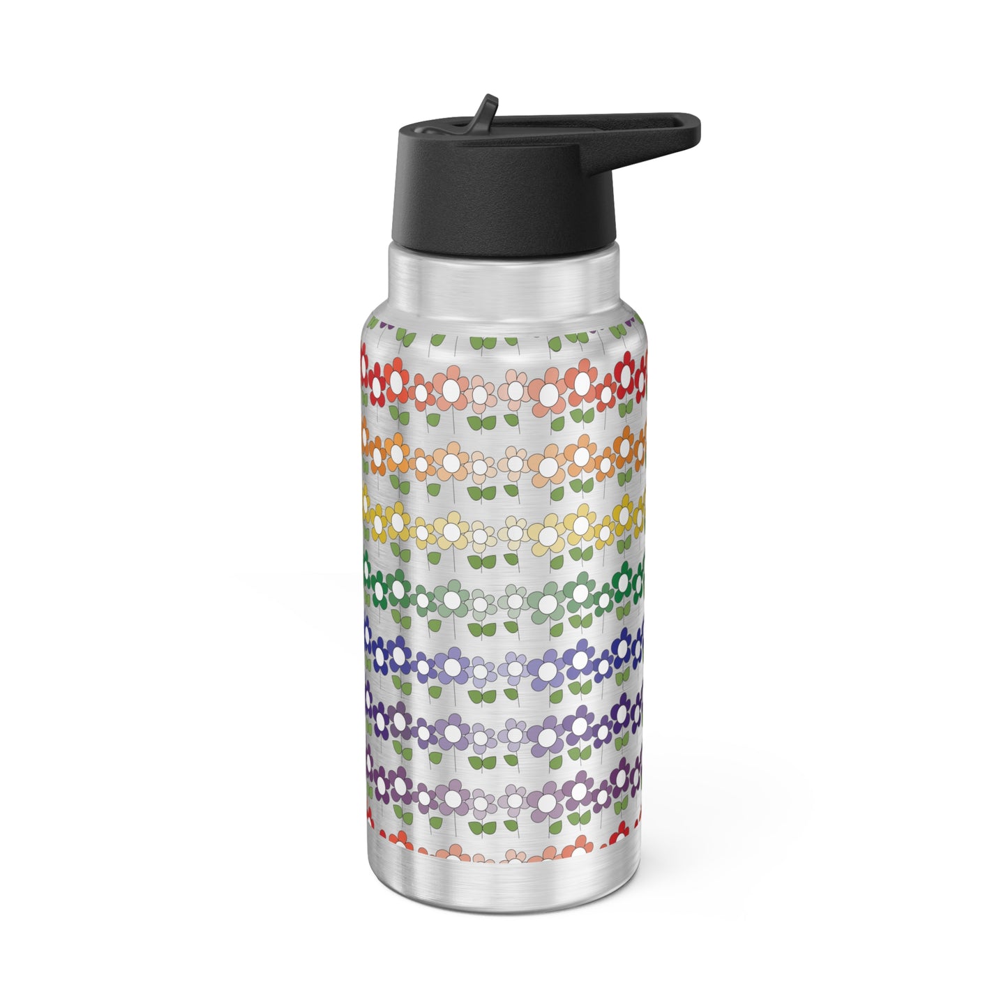 Rainbow of Posies Gator Tumbler, 32oz