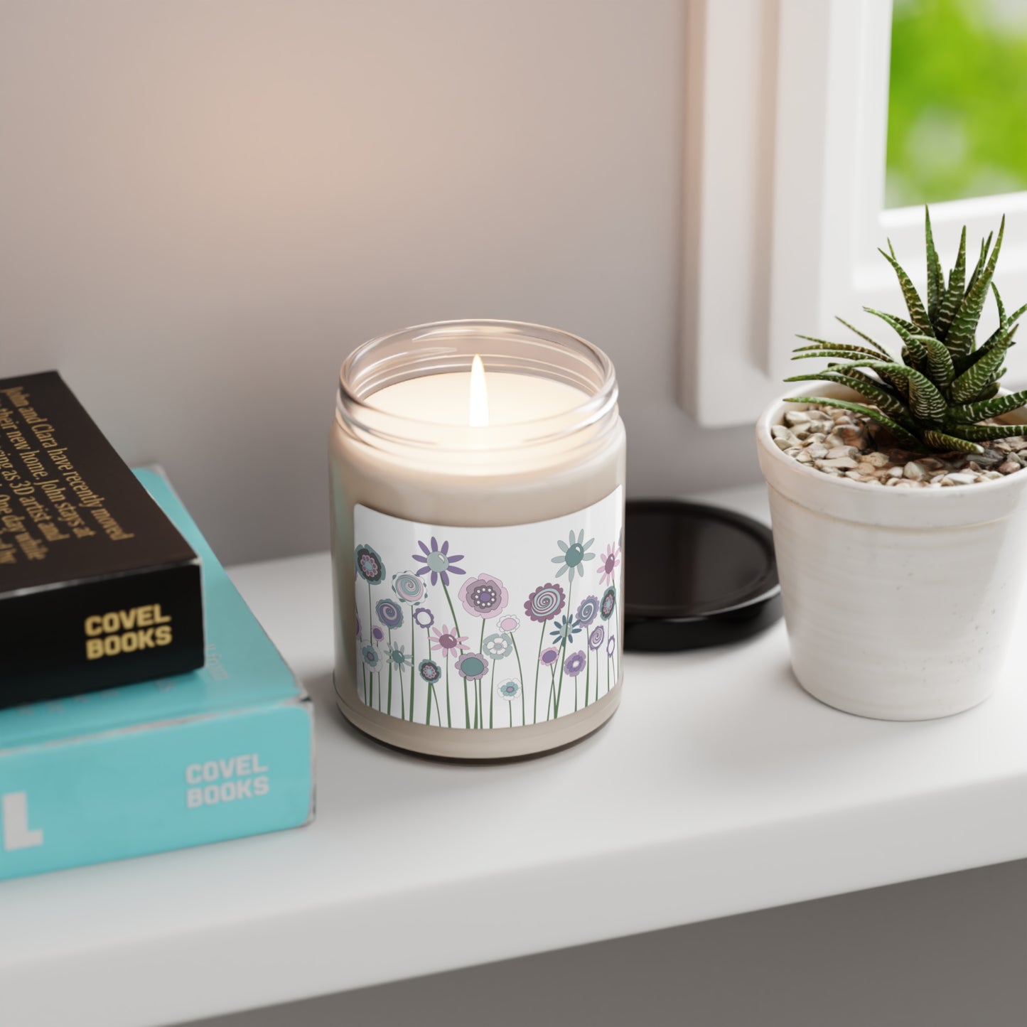 Pastel Posies Soy Candle, 9oz