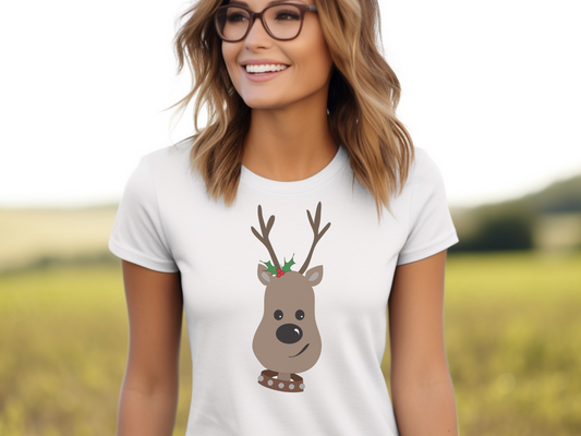 Christmas Reindeer Women's Softstyle Tee