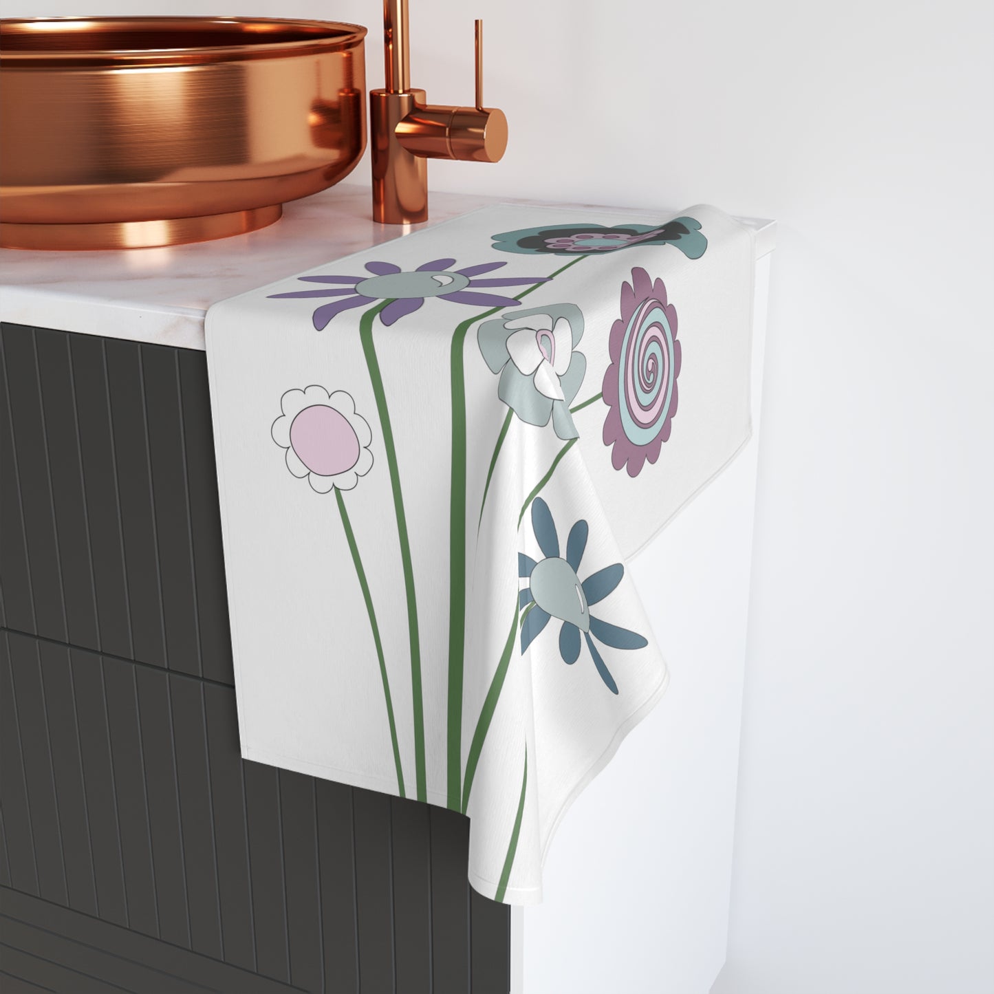 Pastel Posies Hand Towel