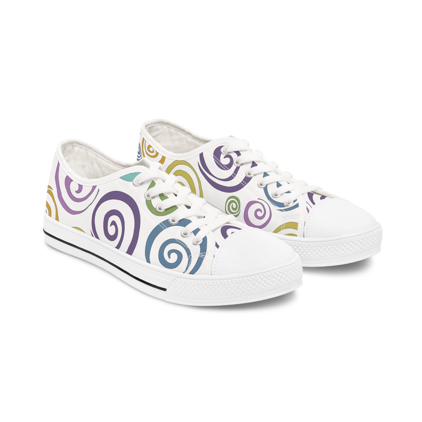 Swirls of Color Low Top Sneakers