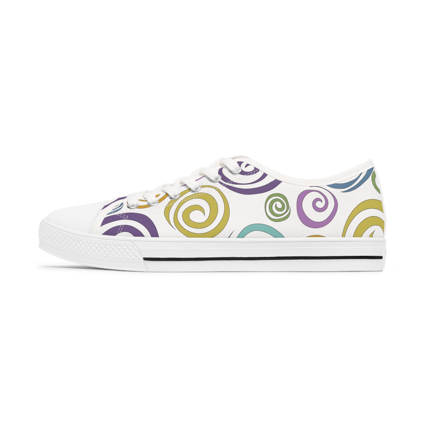 Swirls of Color Low Top Sneakers