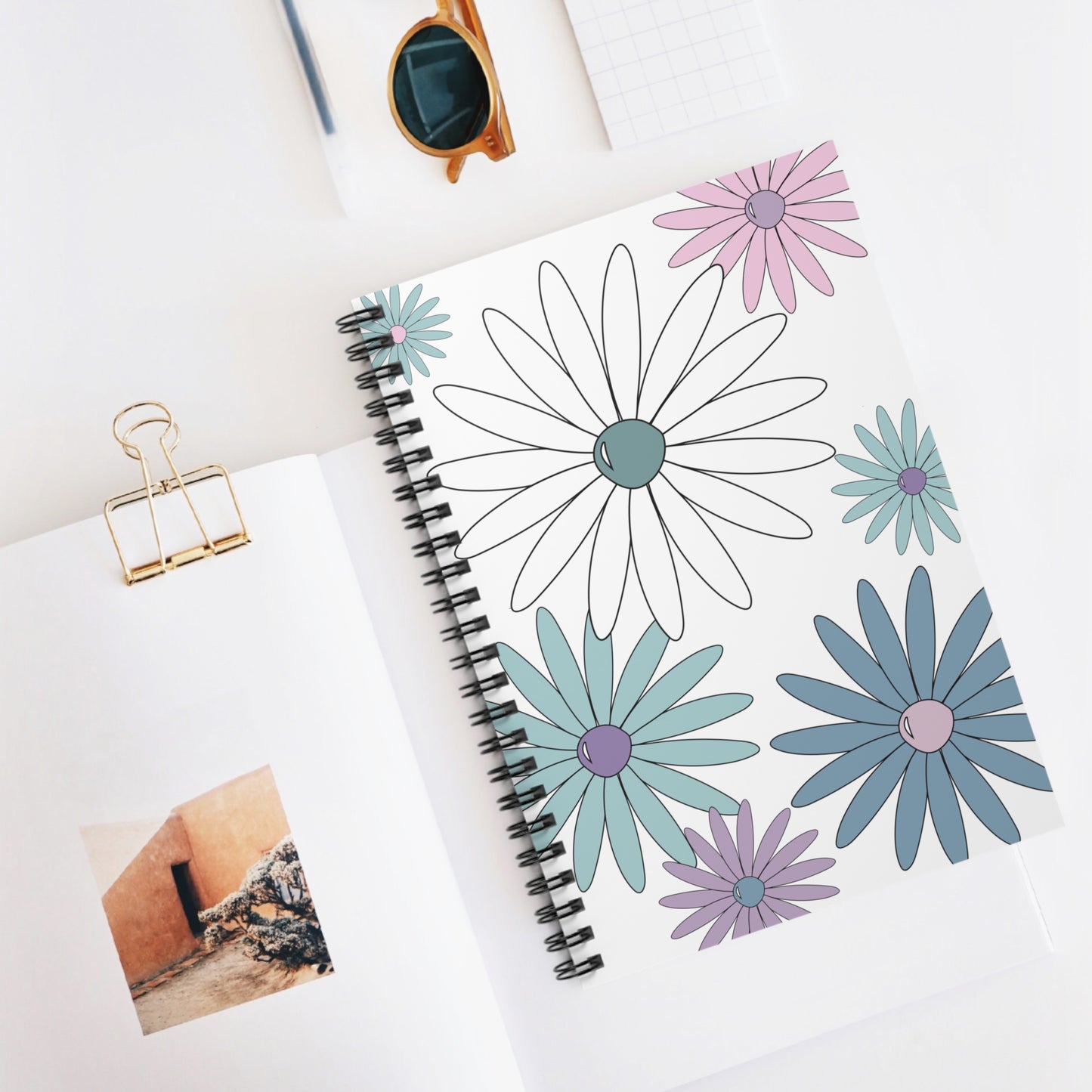 Pastel Daisy's Spiral Notebook