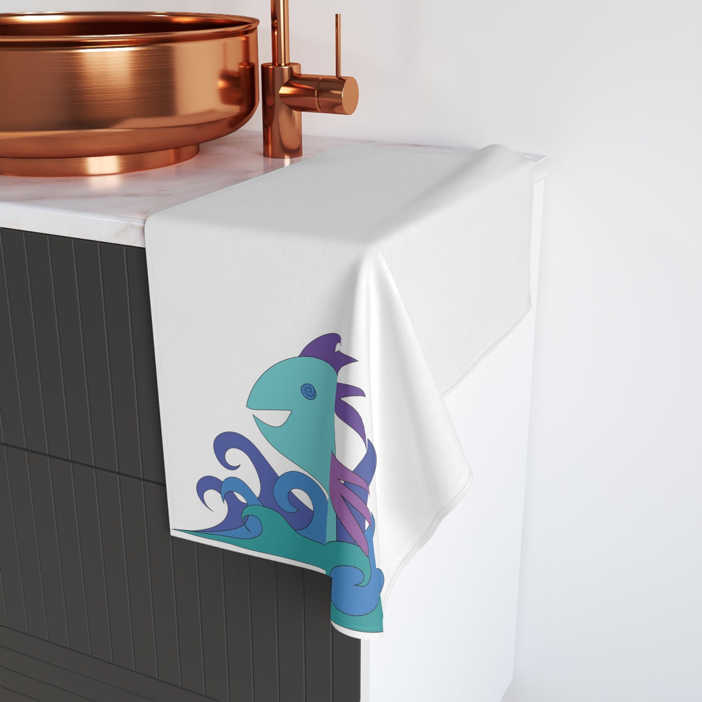 Fish Out of Water Hand Towel