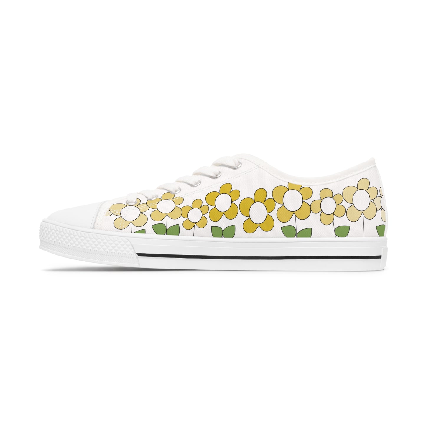 Yellow Daisy Low Top Sneakers