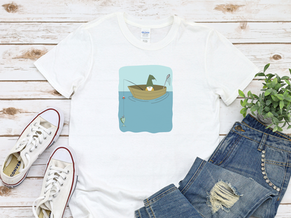 Gnome Fishing Softstyle Tee