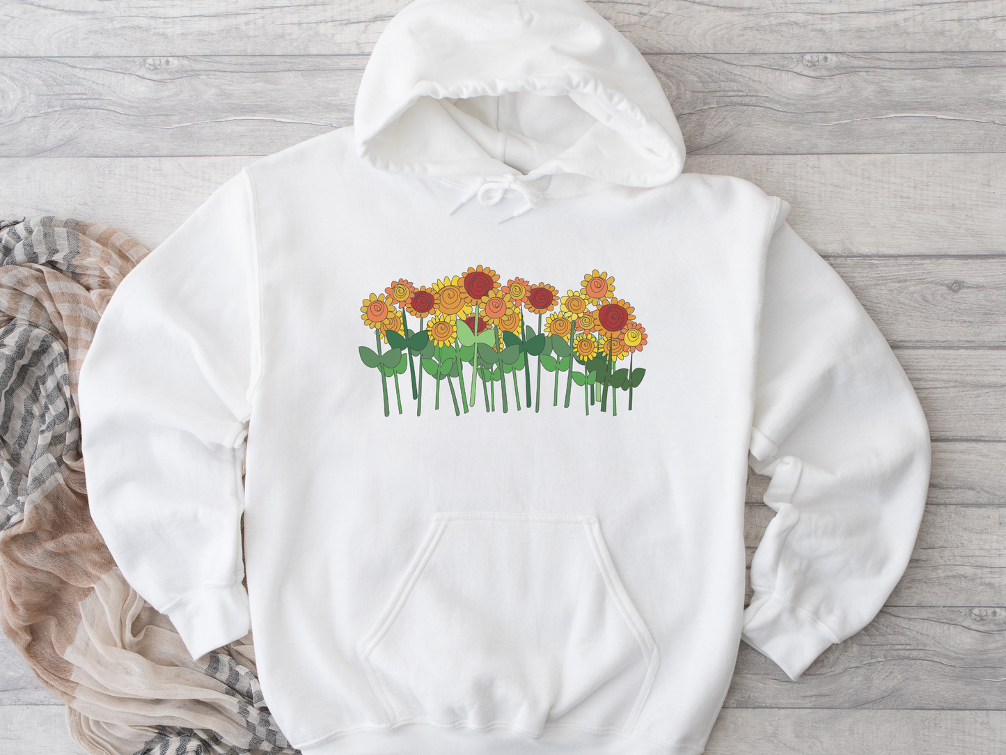 Sunflowers Fleece Hoodie