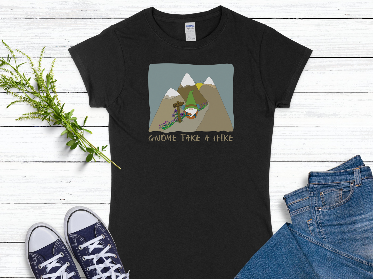 Gnome Take a Hike Women's Softstyle Tee