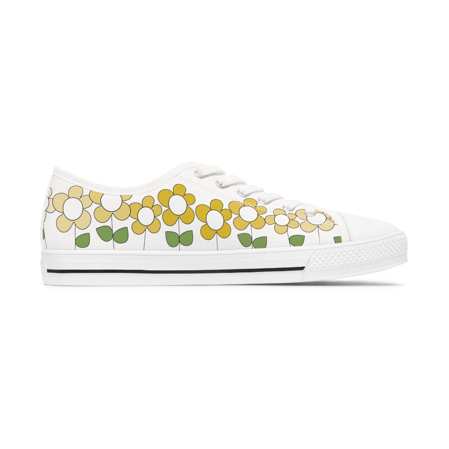 Yellow Daisy Low Top Sneakers