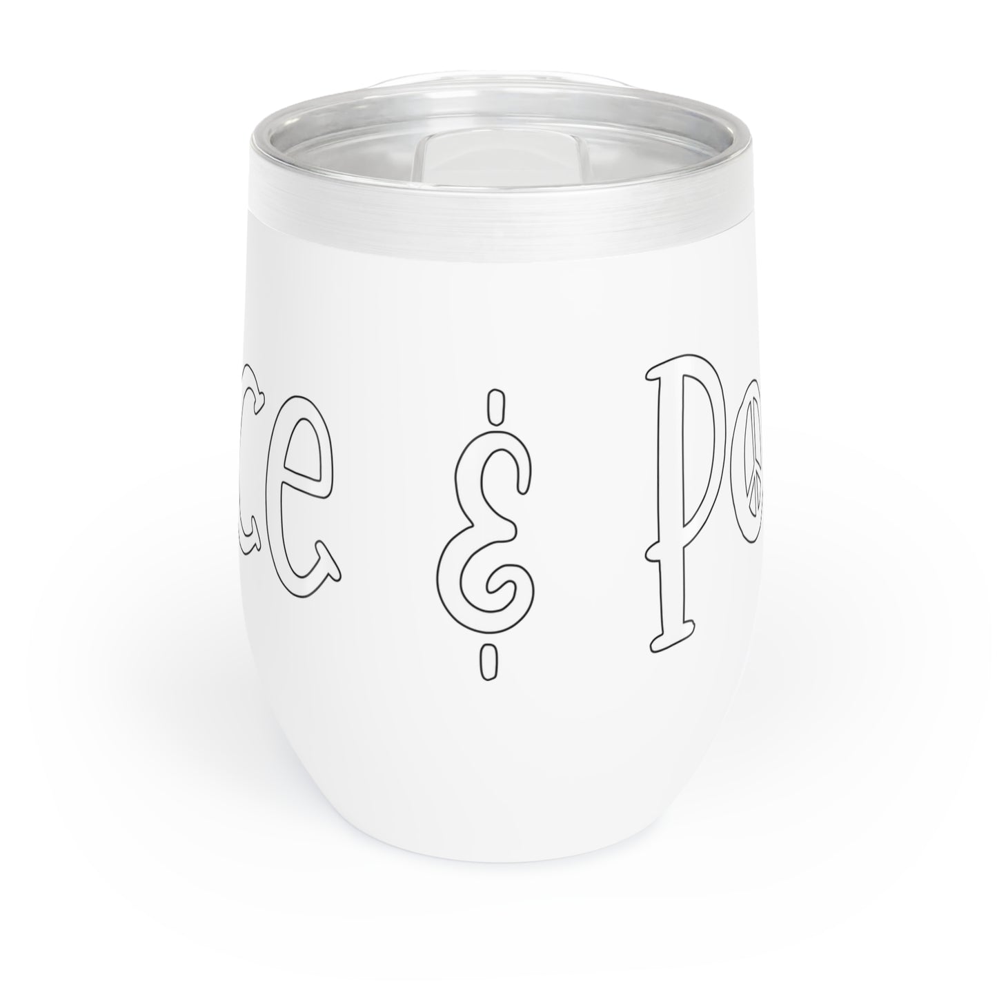 Peace & Posies Wine Tumbler