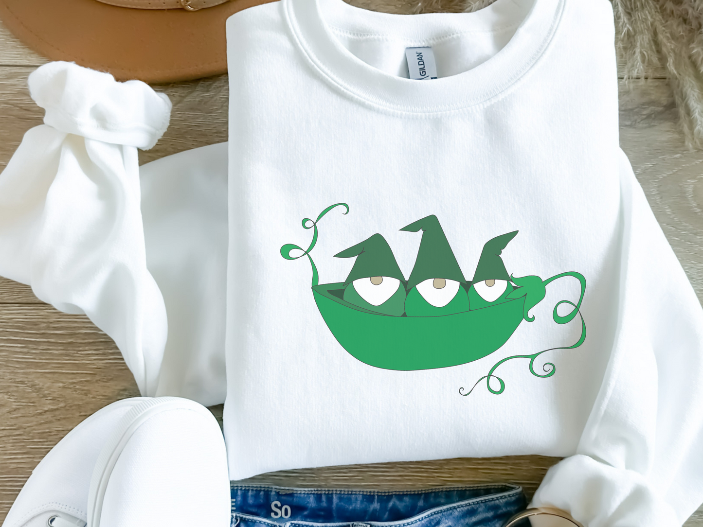 Three Gnomes in a Pod Sweatshirt