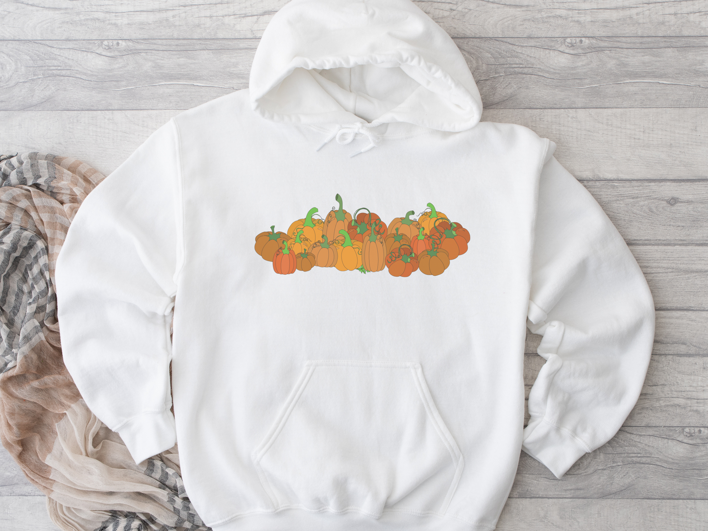 Picking Pumpkins Fleece Hoodie