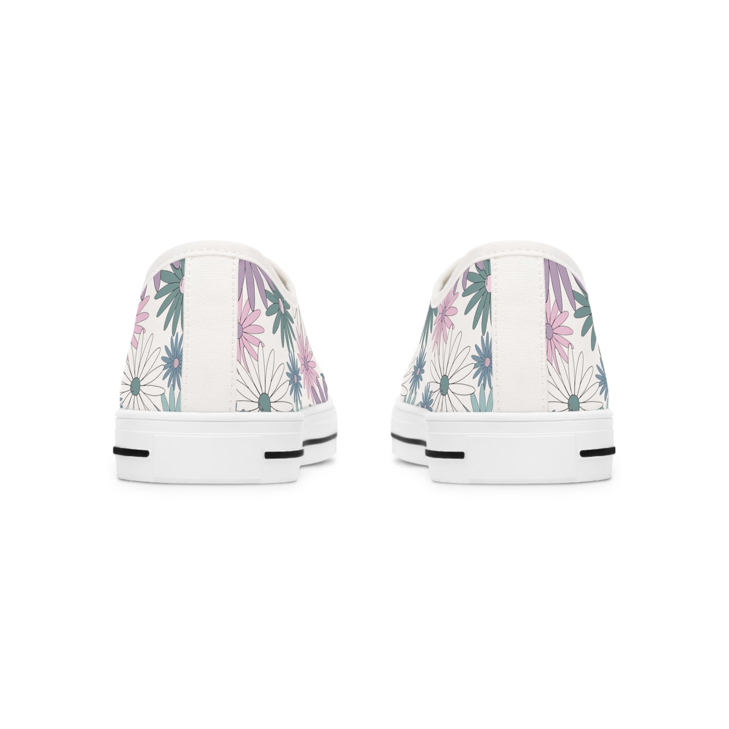 Pastel Daisy's Low Top Sneakers