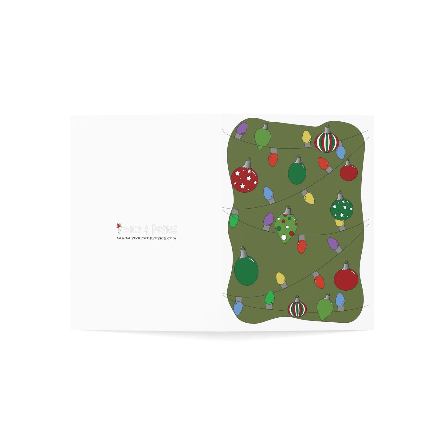 Christmas Tree Greeting Cards (1, 10, 30, and 50pcs)
