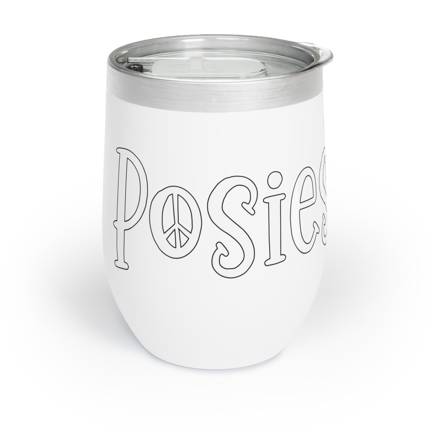 Peace & Posies Wine Tumbler