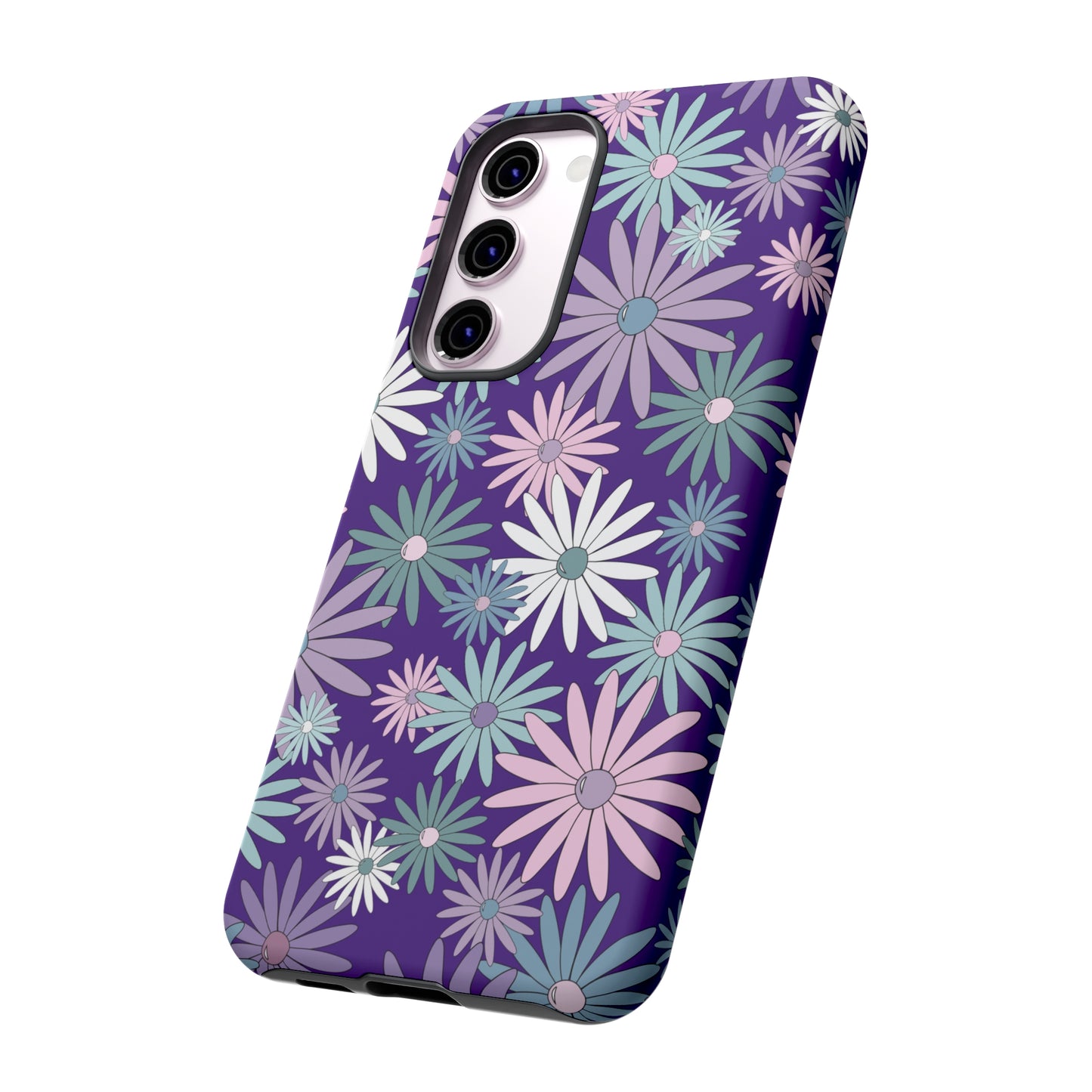 Pastel Daisy's in Purple Phone Case