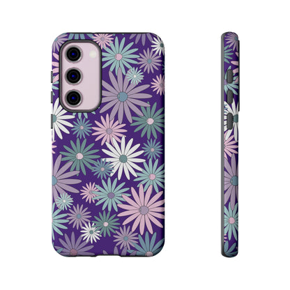 Pastel Daisy's in Purple Phone Case