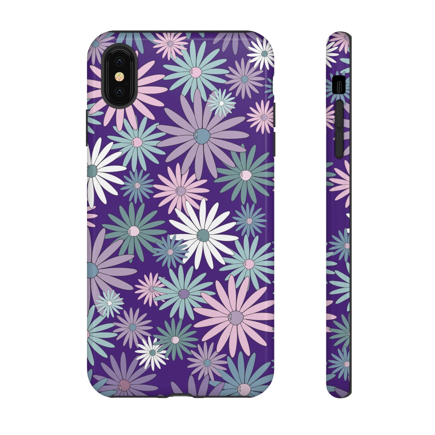 Pastel Daisy's in Purple Phone Case