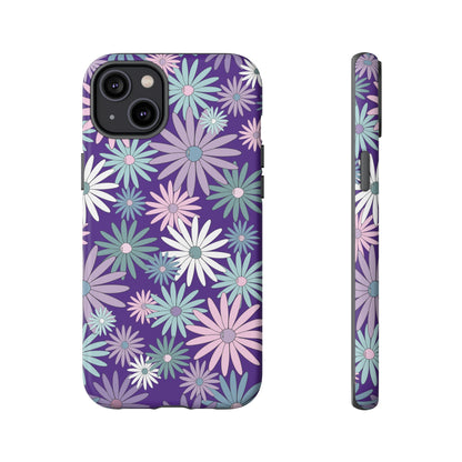 Pastel Daisy's in Purple Phone Case