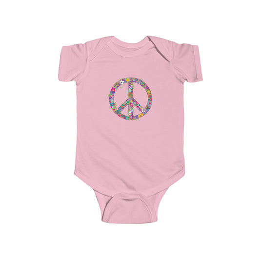 Peaceful Posies Infant Fine Jersey Bodysuit