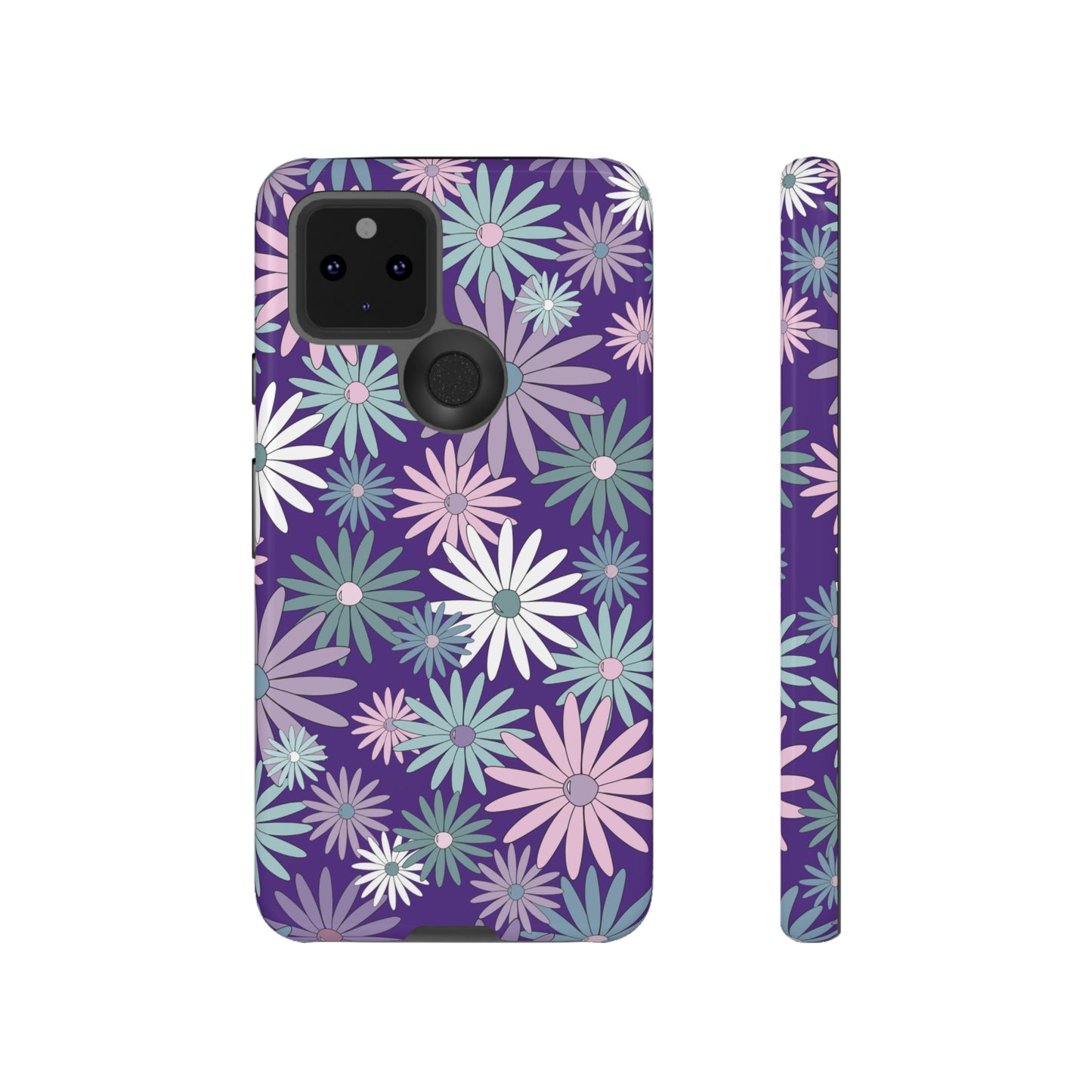 Pastel Daisy's in Purple Phone Case