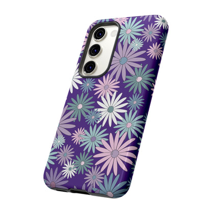 Pastel Daisy's in Purple Phone Case