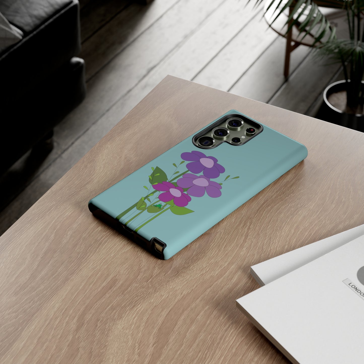 Frog Among Posies Phone Case