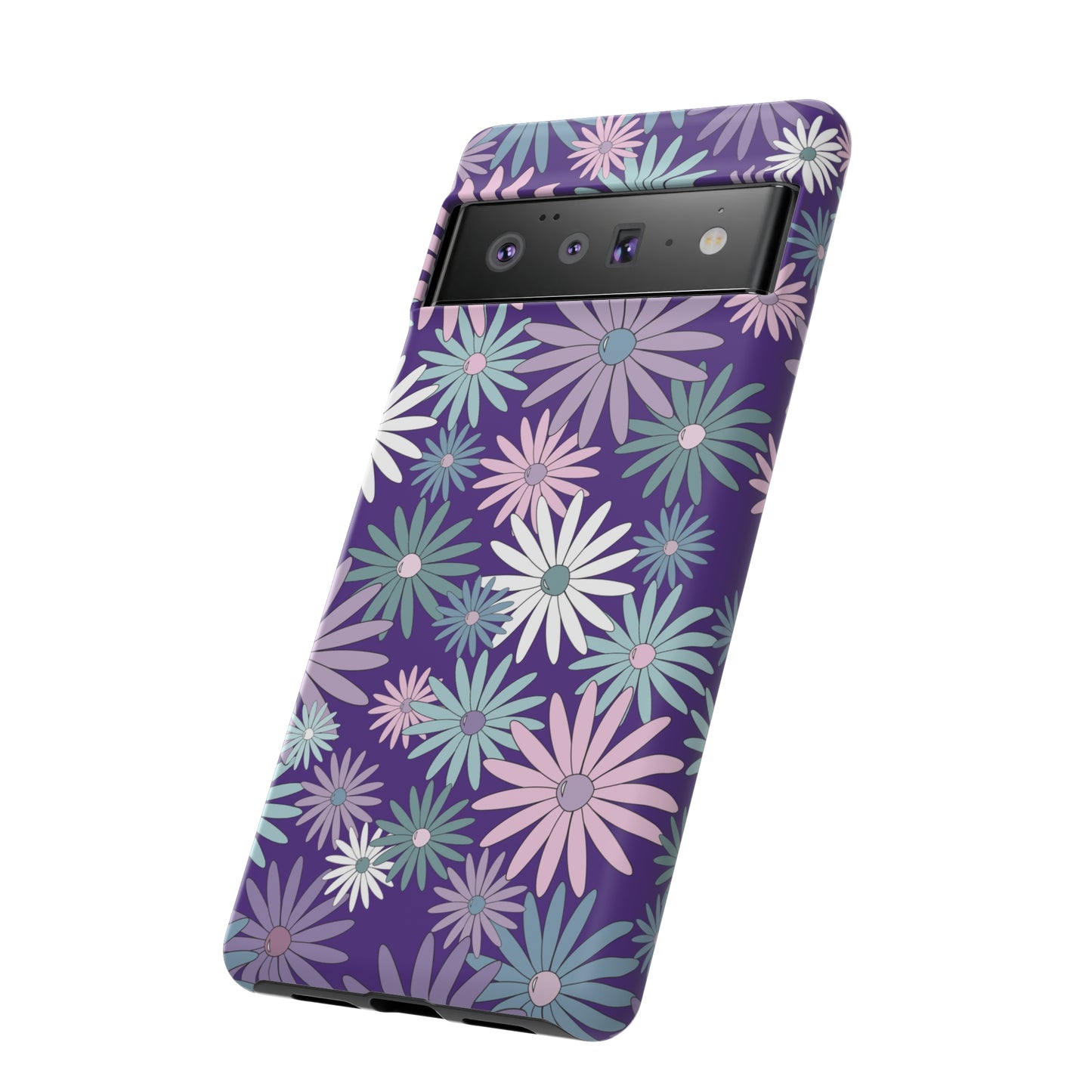 Pastel Daisy's in Purple Phone Case