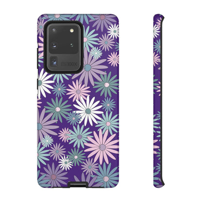 Pastel Daisy's in Purple Phone Case