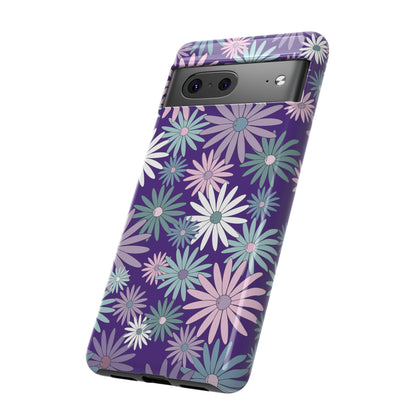 Pastel Daisy's in Purple Phone Case