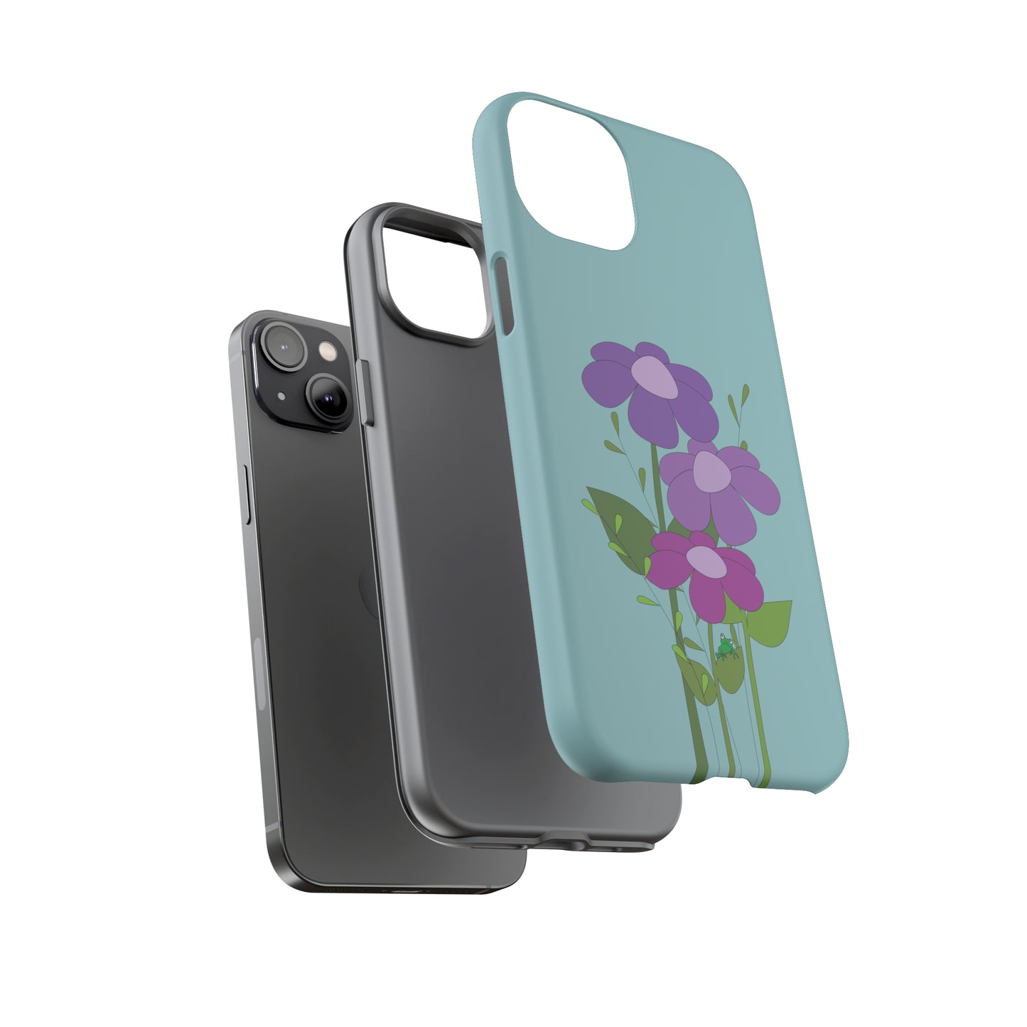 Frog Among Posies Phone Case