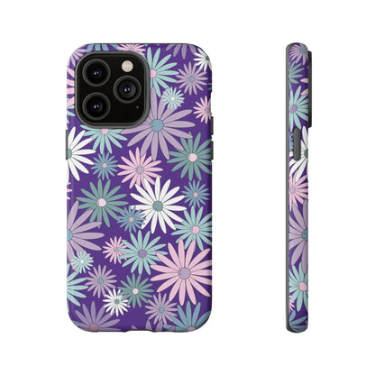 Pastel Daisy's in Purple Phone Case