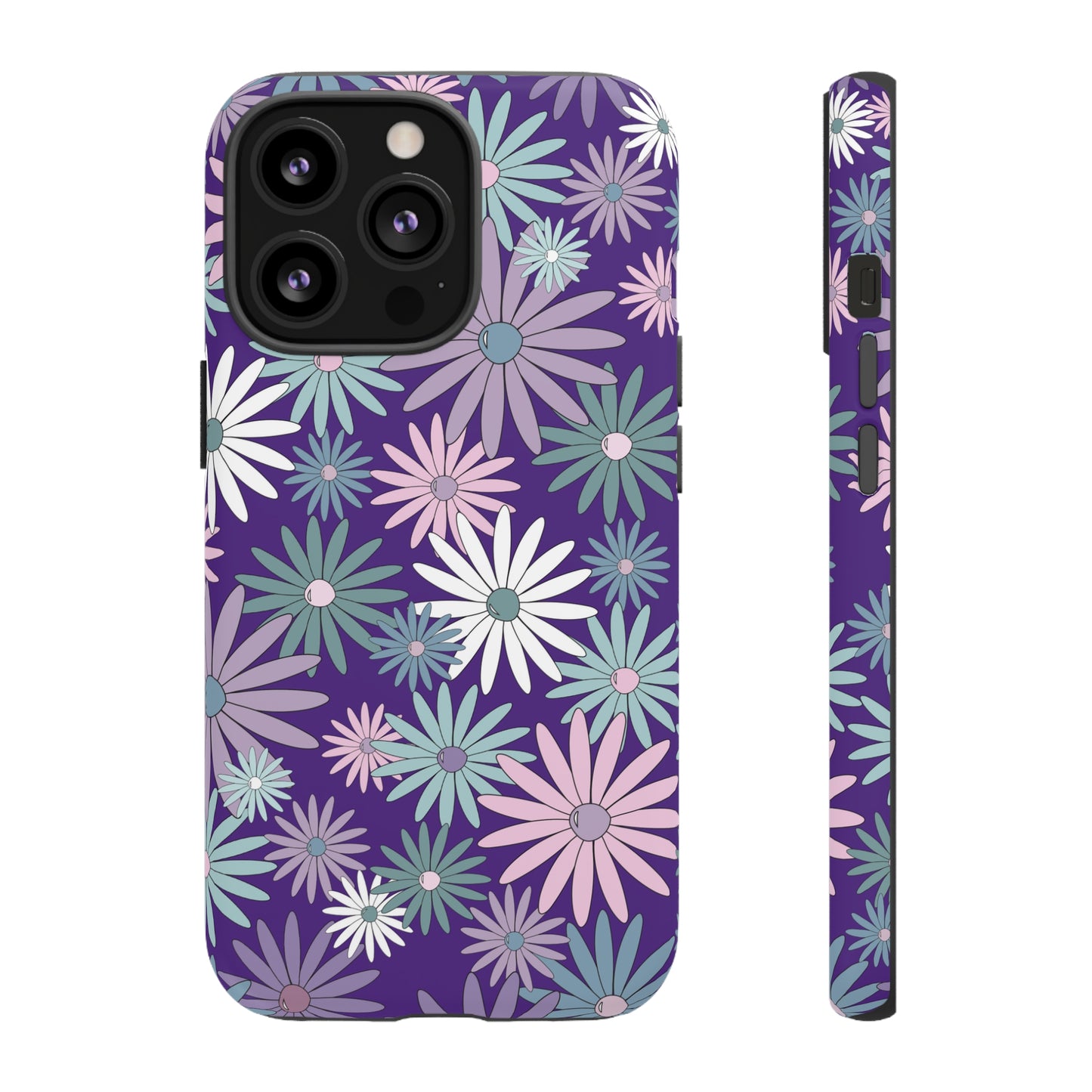 Pastel Daisy's in Purple Phone Case