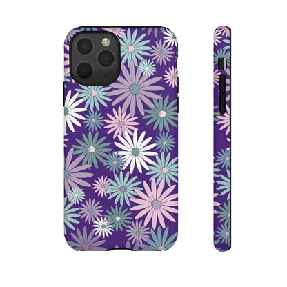 Pastel Daisy's in Purple Phone Case