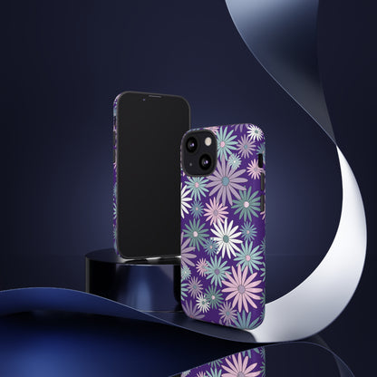 Pastel Daisy's in Purple Phone Case