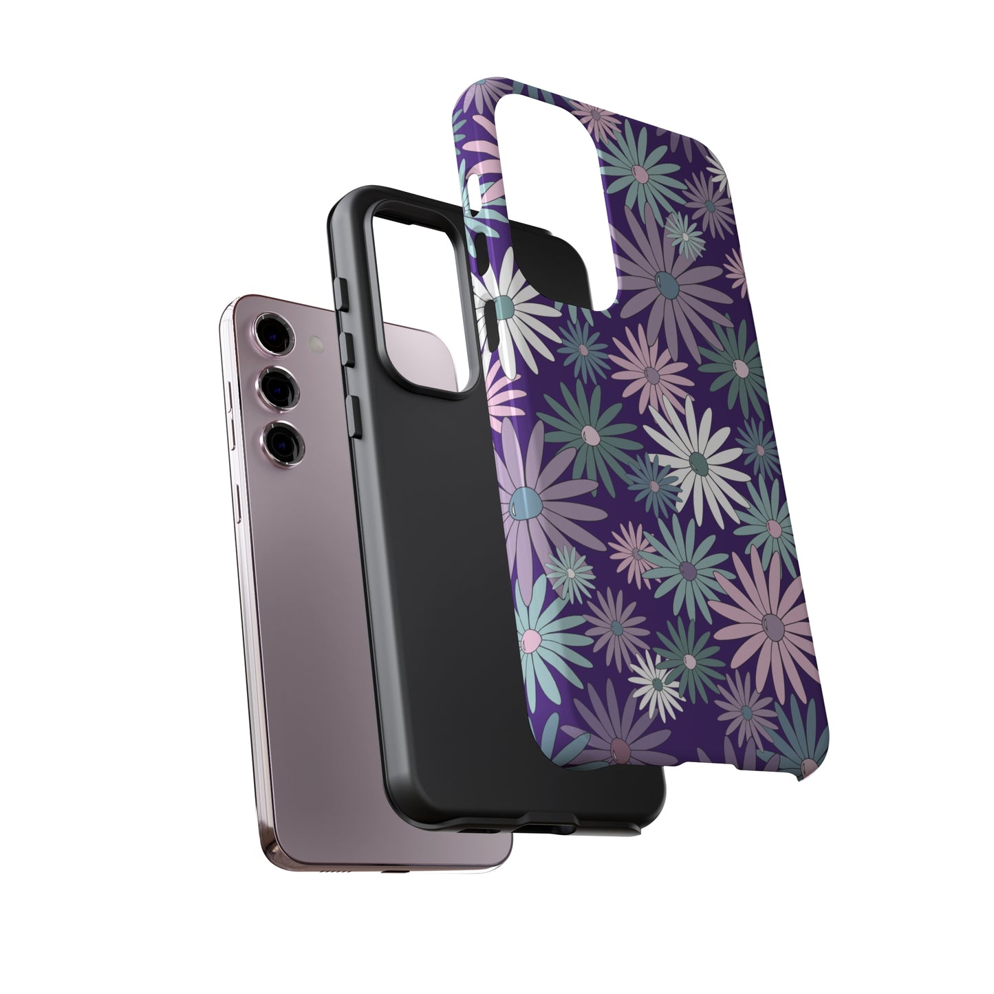 Pastel Daisy's in Purple Phone Case