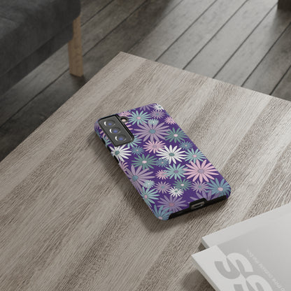 Pastel Daisy's in Purple Phone Case