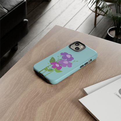 Frog Among Posies Phone Case