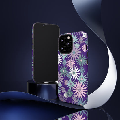 Pastel Daisy's in Purple Phone Case