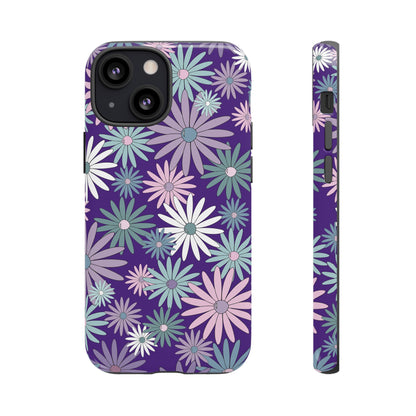 Pastel Daisy's in Purple Phone Case