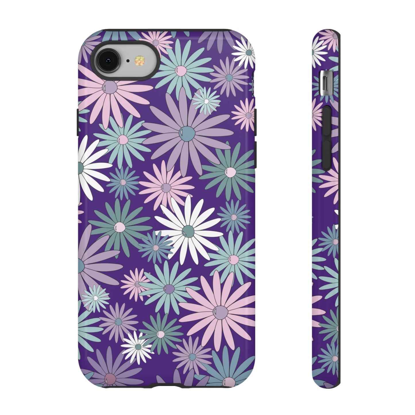 Pastel Daisy's in Purple Phone Case