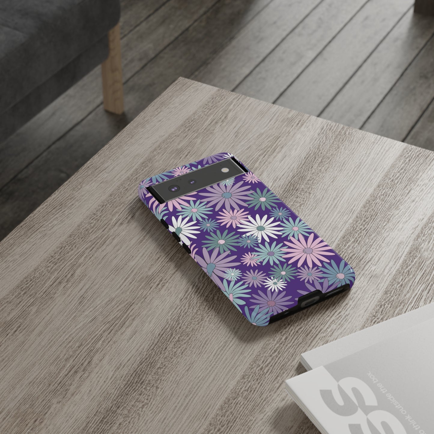 Pastel Daisy's in Purple Phone Case