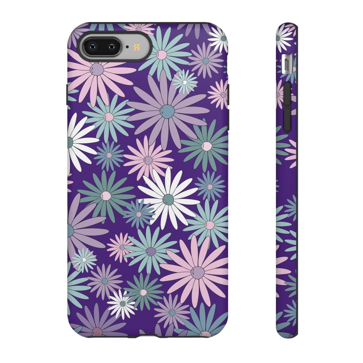 Pastel Daisy's in Purple Phone Case