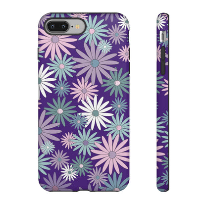 Pastel Daisy's in Purple Phone Case